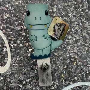 Jurassic World Light Blue Plush Dino Hand Puppet for Kids blue Dino